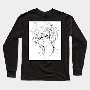 Drawing of handsome boy 2010 Long Sleeve T-Shirt